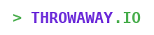 Throwaway.io